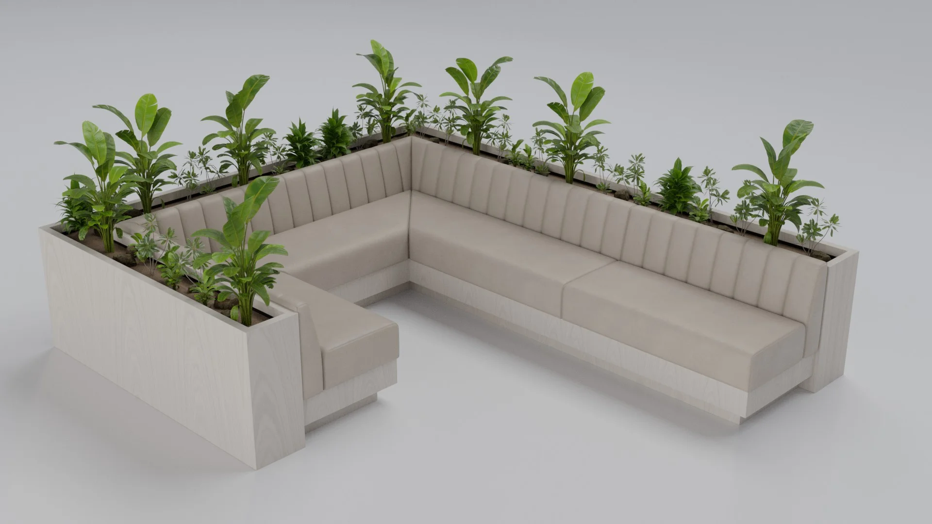 Commercial banquette seating from the BQA10 104 collection by Cria Furniture